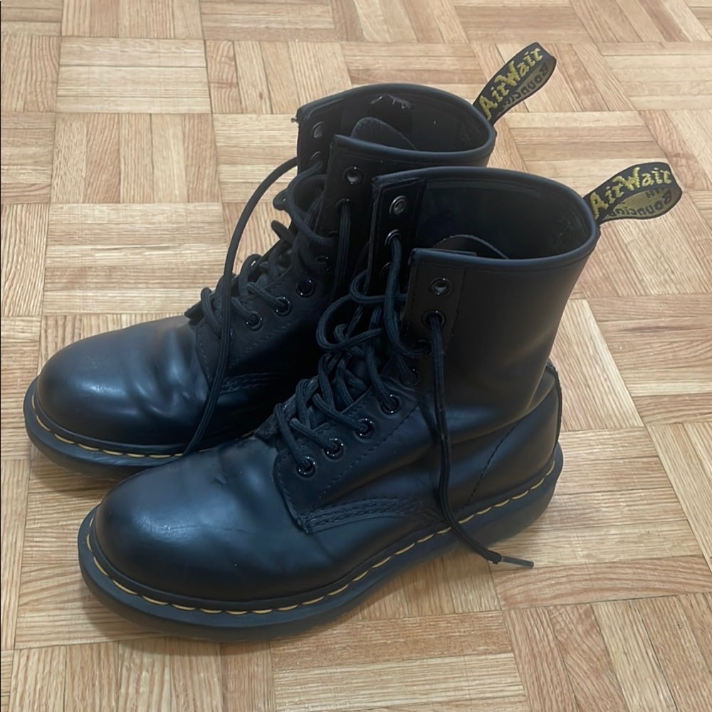 Dr. Martens Black Leather Boots